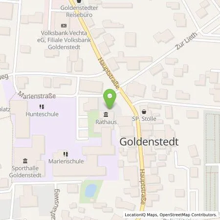 Standortübersicht der Tankstelle EWE Go GmbH in 49424 Goldenstedt