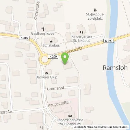 Standortübersicht der Tankstelle EWE Go GmbH in 26683 Saterland