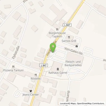 Standortübersicht der Tankstelle EWE Go GmbH in 49681 Garrel