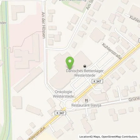 Standortübersicht der Tankstelle EWE Go GmbH in 26655 Westerstede