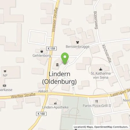 Standortübersicht der Tankstelle EWE Go GmbH in 49699 Lindern