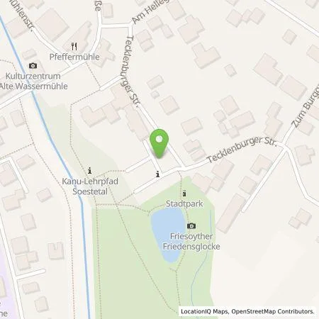 Standortübersicht der Tankstelle EWE Go GmbH in 26169 Friesoythe