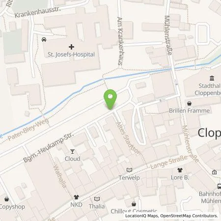 Standortübersicht der Tankstelle EWE Go GmbH in 49661 Cloppenburg