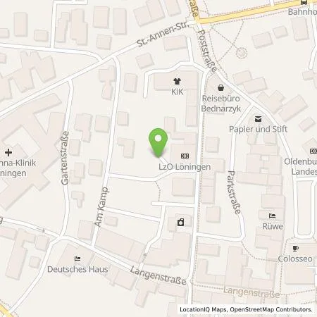 Standortübersicht der Tankstelle EWE Go GmbH in 29624 Löningen