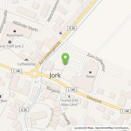 Standortübersicht der Tankstelle EWE Go GmbH in 21635 Jork