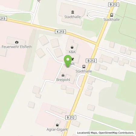 Standortübersicht der Tankstelle EWE Go GmbH in 26931 Elsfleth