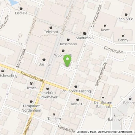 Standortübersicht der Tankstelle EWE Go GmbH in 26954 Nordenham