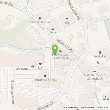 Standortübersicht der Tankstelle EWE Go GmbH in 49401 Damme