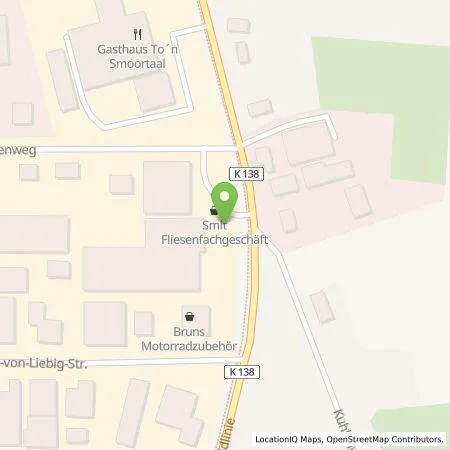 Standortübersicht der Tankstelle EWE Go GmbH in 26160 Bad Zwischenahn