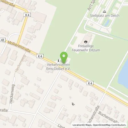 Standortübersicht der Tankstelle EWE Go GmbH in 26844 Jemgum