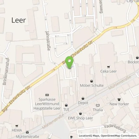 Standortübersicht der Tankstelle EWE Go GmbH in 26789 Leer