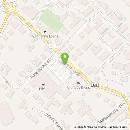 Standortübersicht der Tankstelle EWE Go GmbH in 26427 Esens