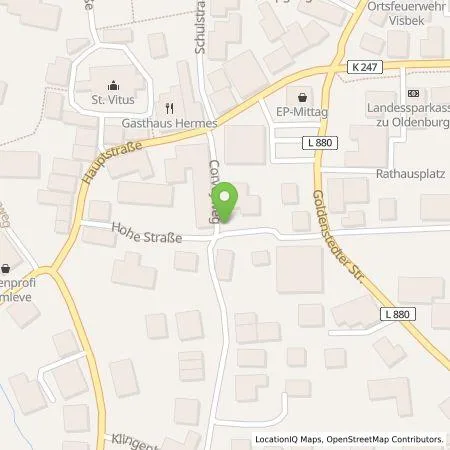 Standortübersicht der Tankstelle EWE Go GmbH in 49429 Visbek