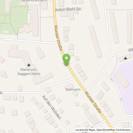 Standortübersicht der Tankstelle swb Vertrieb Bremen GmbH in 27580 Bremerhaven