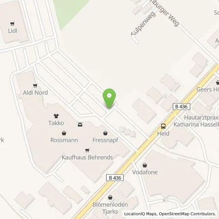 Standortübersicht der Tankstelle EWE Go GmbH in 26639 Wiesmoor