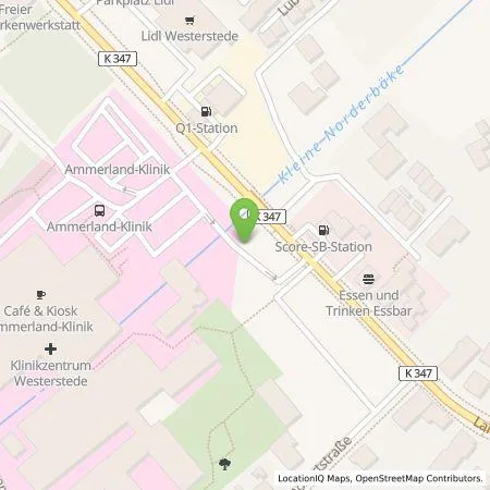 Standortübersicht der Tankstelle EWE Go GmbH in 26655 Westerstede