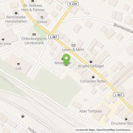 Standortübersicht der Tankstelle EWE Go GmbH in 27798 Hude