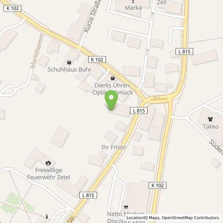 Standortübersicht der Tankstelle EWE Go GmbH in 26340 Zetel