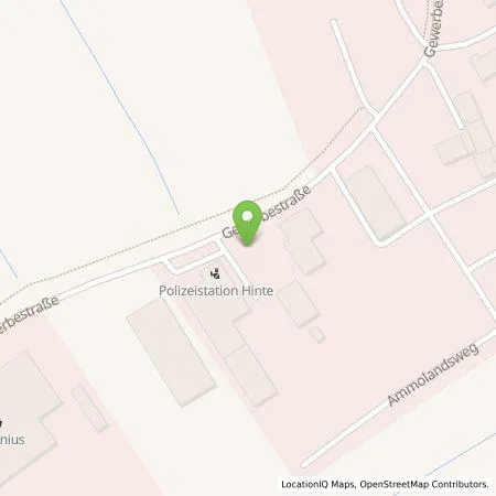 Standortübersicht der Tankstelle EWE Go GmbH in 26759 Hinte