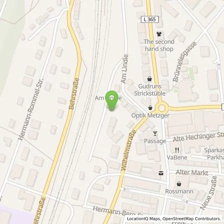 Standortübersicht der Tankstelle EWE Go GmbH in 72336 Balingen