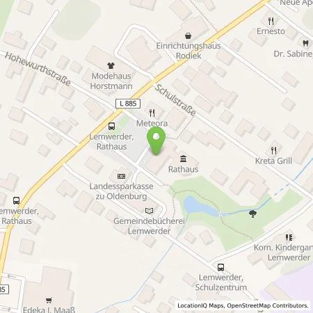 Standortübersicht der Tankstelle EWE Go GmbH in 27809 Lemwerder