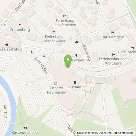 Standortübersicht der Tankstelle EWE Go GmbH in 26434 Wangerland