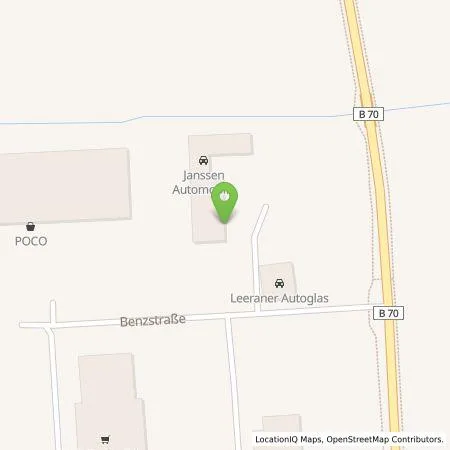 Standortübersicht der Tankstelle EWE Go GmbH in 26789 Leer