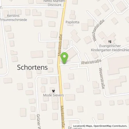 Standortübersicht der Tankstelle EWE Go GmbH in 26419 Schortens