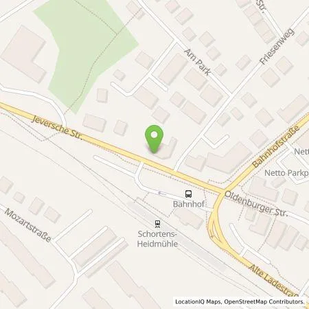 Standortübersicht der Tankstelle EWE Go GmbH in 26419 Schortens