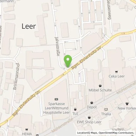 Standortübersicht der Tankstelle EWE Go GmbH in 26789 Leer