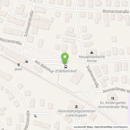 Standortübersicht der Tankstelle EWE Go GmbH in 26441 Jever