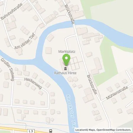 Standortübersicht der Tankstelle EWE Go GmbH in 26759 Hinte