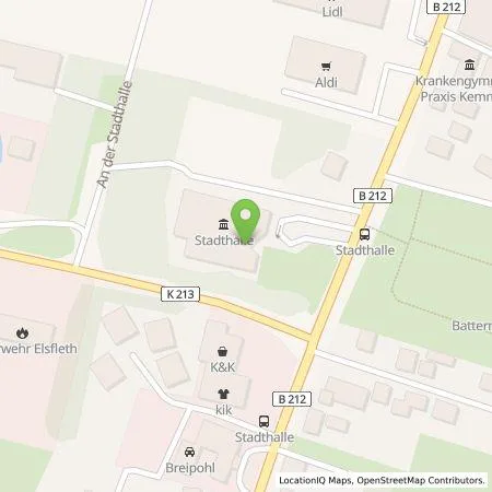 Standortübersicht der Tankstelle EWE Go GmbH in 26931 Elsfleth