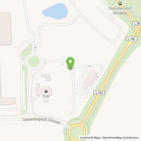 Standortübersicht der Tankstelle EWE Go GmbH in 18196 Dummerstorf