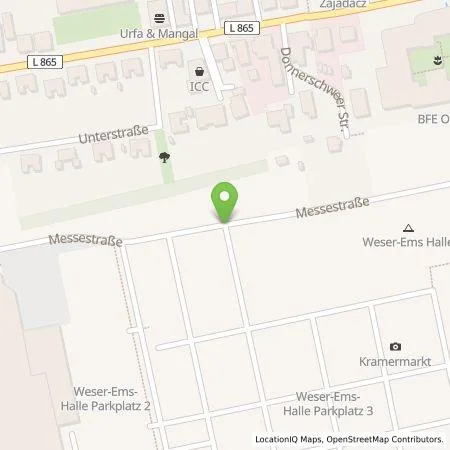 Standortübersicht der Tankstelle EWE Go GmbH in 26123 Oldenburg