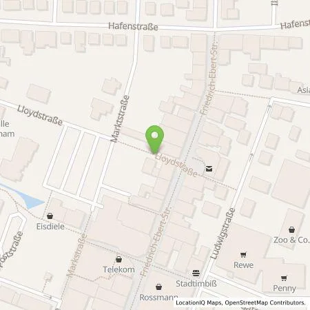 Standortübersicht der Tankstelle EWE Go GmbH in 26954 Nordenham