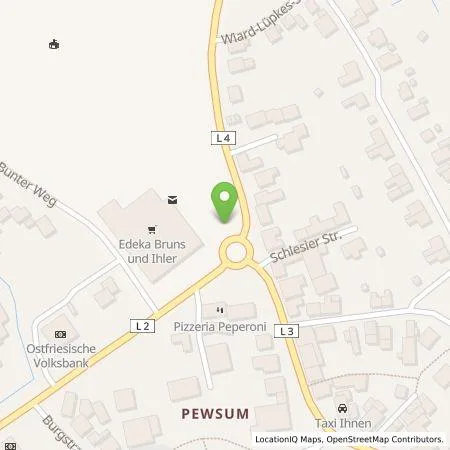 Standortübersicht der Tankstelle EWE Go GmbH in 26736 Pewsum