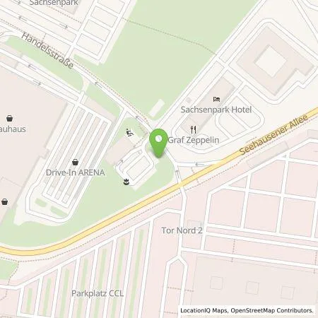 Standortübersicht der Tankstelle EWE Go GmbH in 04356 Leipzig (Seehausen)