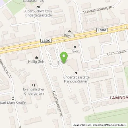 Standortübersicht der Tankstelle EWE Go GmbH in 63452 Hanau