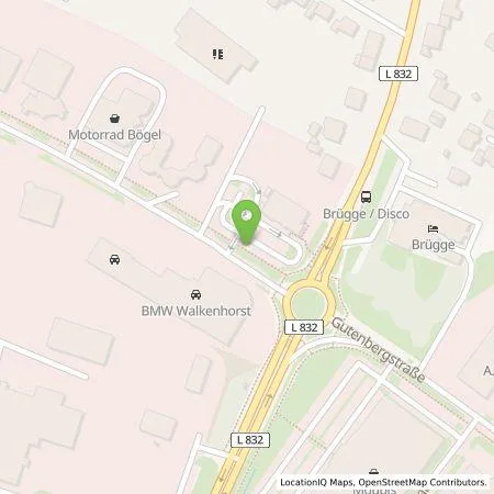 Standortübersicht der Tankstelle EWE Go GmbH in 49477 Ibbenbüren