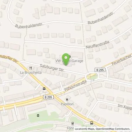 Standortübersicht der Tankstelle Vogel-Garagen GmbH in 70469 Stuttgart