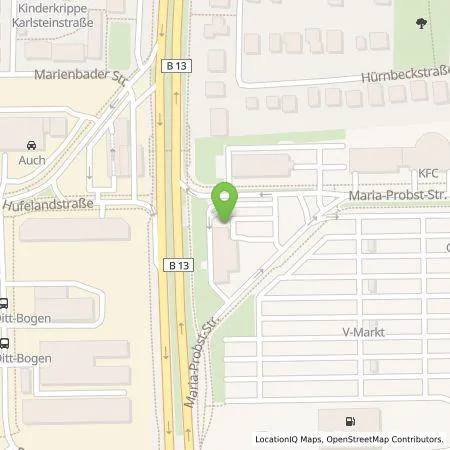 Standortübersicht der Tankstelle EWE Go GmbH in 80939 München