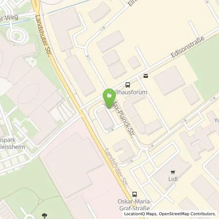 Standortübersicht der Tankstelle EWE Go GmbH in 85716 Unterschleißheim