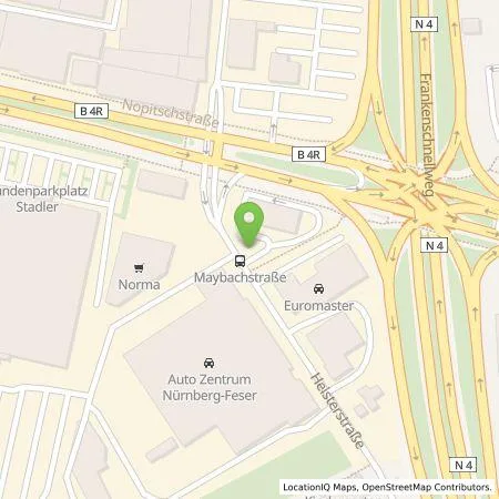 Standortübersicht der Tankstelle EWE Go GmbH in 90441 Nürnberg