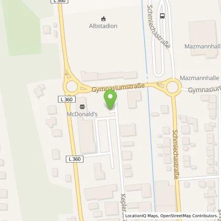 Standortübersicht der Tankstelle EWE Go GmbH in 72458 Albstadt