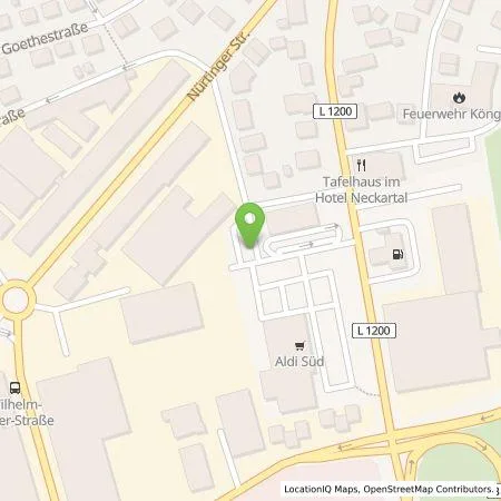 Standortübersicht der Tankstelle EWE Go GmbH in 73257 Köngen