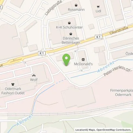 Standortübersicht der Tankstelle EWE Go GmbH in 38640 Goslar