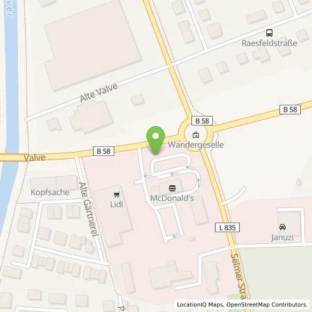 Standortübersicht der Tankstelle EWE Go GmbH in 59348 Lüdinghausen