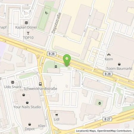 Standortübersicht der Tankstelle EWE Go GmbH in 72072 Tübingen