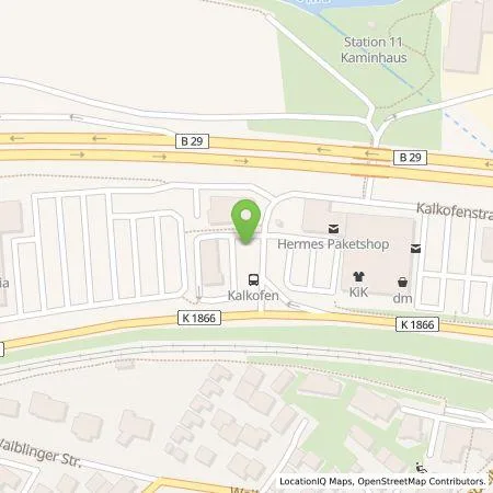 Standortübersicht der Tankstelle EWE Go GmbH in 71384 Weinstadt